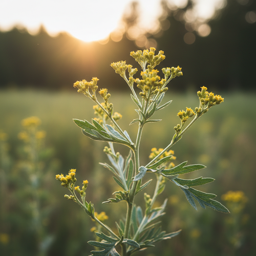 Beifuß in der Natur nahaufnahme mit blüten 4472 x 4472 größe