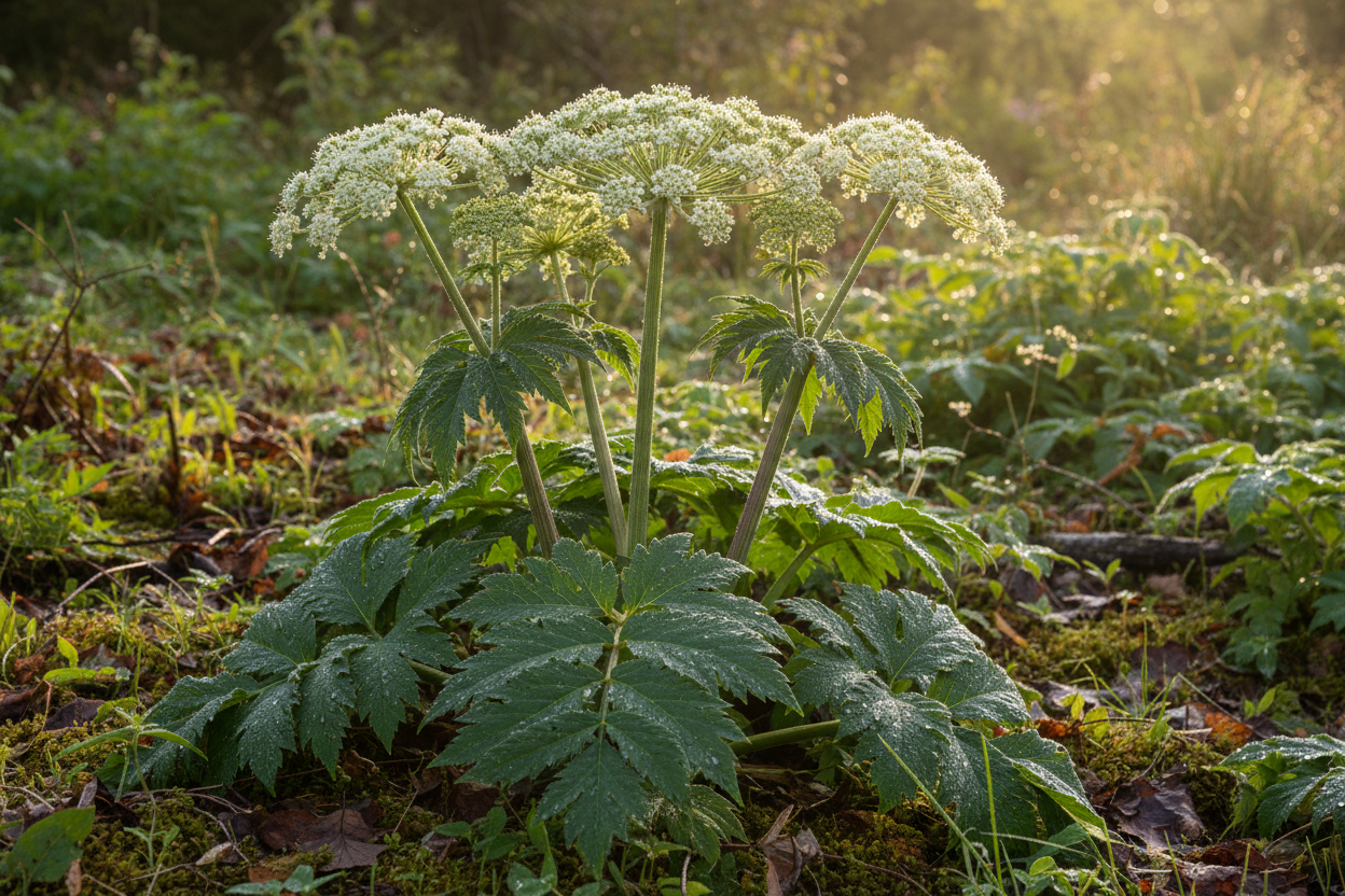 Engelwurz Heilpflanze in der Natur Bildformat 4:5