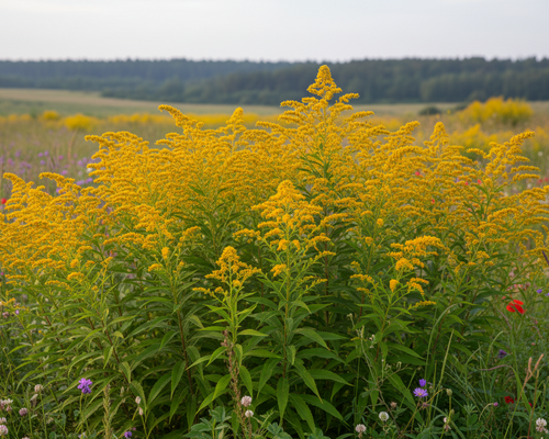 Goldrute Pflanze in der Natur 5.4 Bildformat