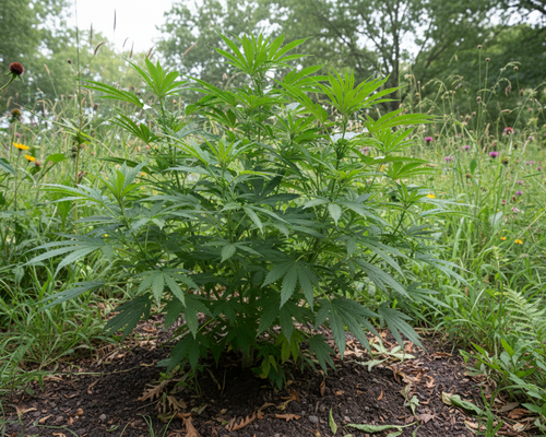 Hanf Pflanze in der Natur 5.4 Bildformat