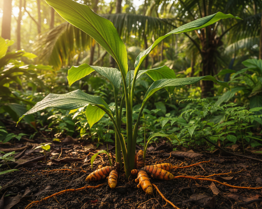 Kurkuma Pflanze in der Natur 5.4 Bildformat